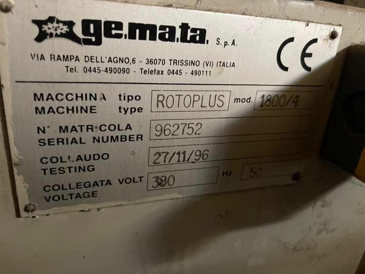 Roller coating machines - Gemata - Rotoplus 1800/4